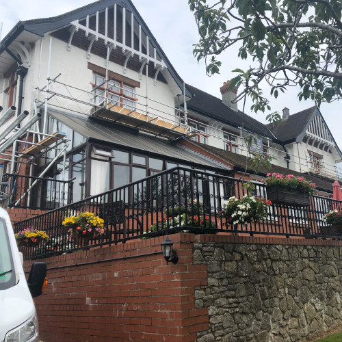Large Erected Scaffold for Residential Home